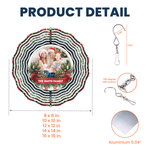 Custom Photo Family This Christmas - Personalized Photo Wind Spinner