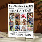 Custom Photo Family, Friends, Grandparents - The Christmas Times - Personalized Acrylic Photo Plaque