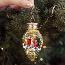 Custom Photo For Family, Kids, Pet Lovers - Christmas Bulk Gifts - Personalized Photo LED Christmas Light