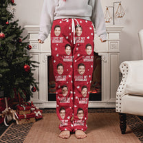 Custom Photo Funny I Love My Lover - Personalized Photo Fleece Pajama Pants