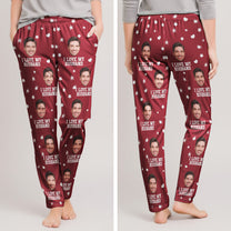 Custom Photo Funny I Love My Lover - Personalized Photo Lounge Pants