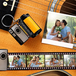 Custom Photo Gift For Couple, For Him, For Her-Valentine Gift - Personalized Photo Film Roll Keychain