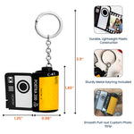 Custom Photo Gift For Couple, For Him, For Her-Valentine Gift - Personalized Photo Film Roll Keychain