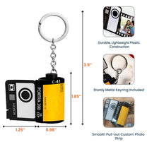 Custom Photo Gift For Couple, For Him, For Her-Valentine Gift - Personalized Photo Film Roll Keychain