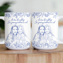 Custom Photo Gift For Friends, Soul Sisters Friendship Thank You Gifts - Personalized Photo Mug
