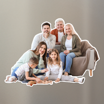 Custom Photo Gift For Grandparents Family Memories - Personalized Photo Magnet