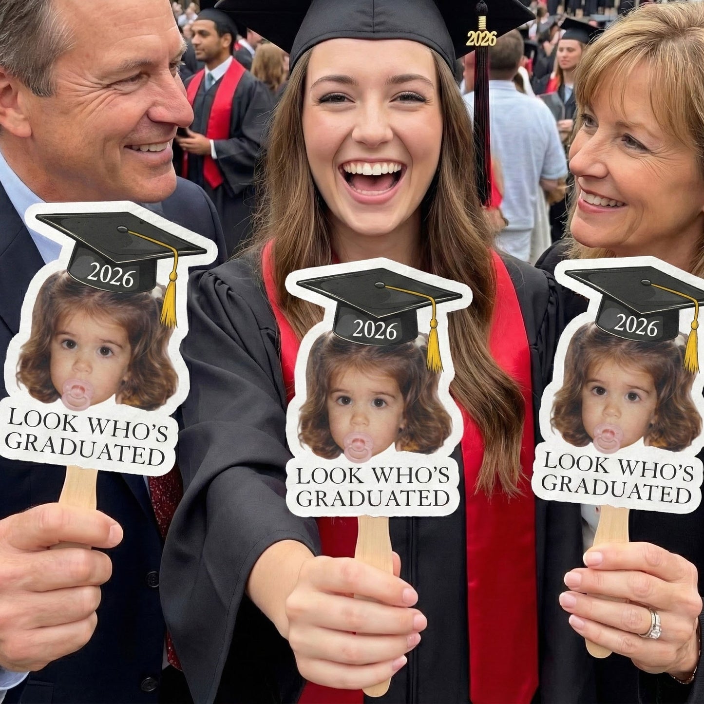 Custom Photo Graduation Gifts - Personalized Graduation Fan
