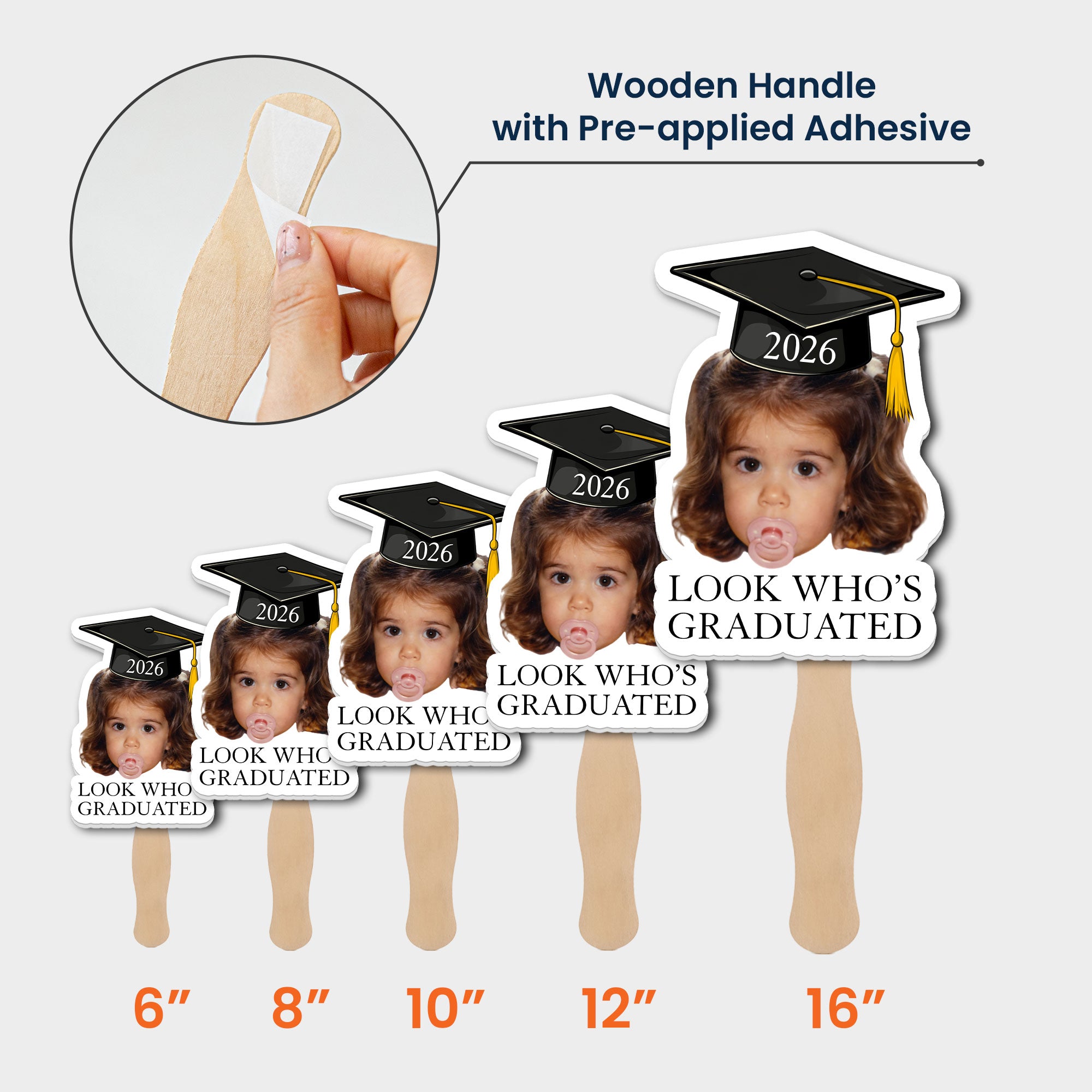 Custom Photo Graduation Gifts - Personalized Graduation Fan