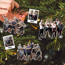 Custom Photo Gym & Fitness Friends - Personalized Acrylic Photo Ornament