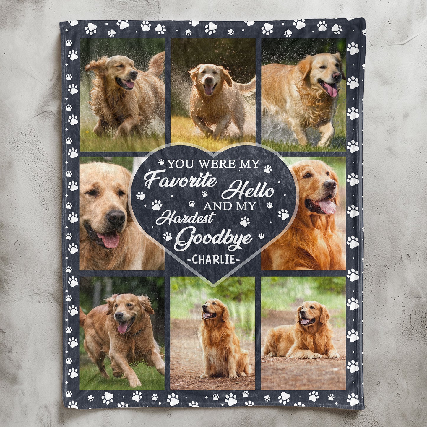 Custom Photo My Hardest Goodbye - Personalized Photo Blanket