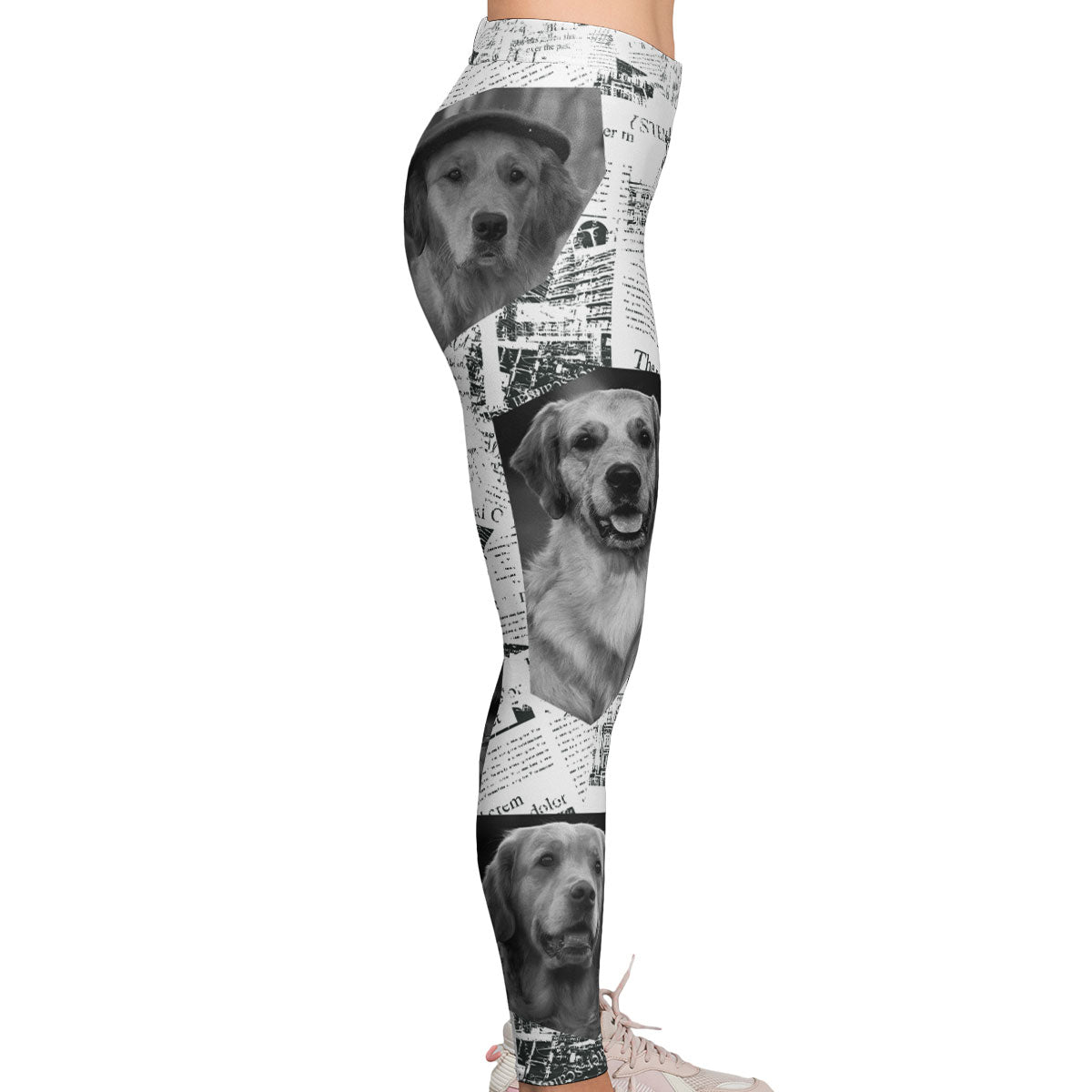 Custom Photo Newspaper - Personalized Photo Leggings