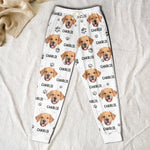 Custom Photo Pawsome Christmas Vibes - Personalized Photo Sweatpants