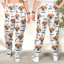 Custom Photo Pawsome Christmas Vibes - Personalized Photo Sweatpants