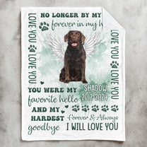 Custom Photo Pet Loss You Were My Favorite Hello - Personalized Photo Blanket