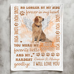 Custom Photo Pet Loss You Were My Favorite Hello - Personalized Photo Blanket