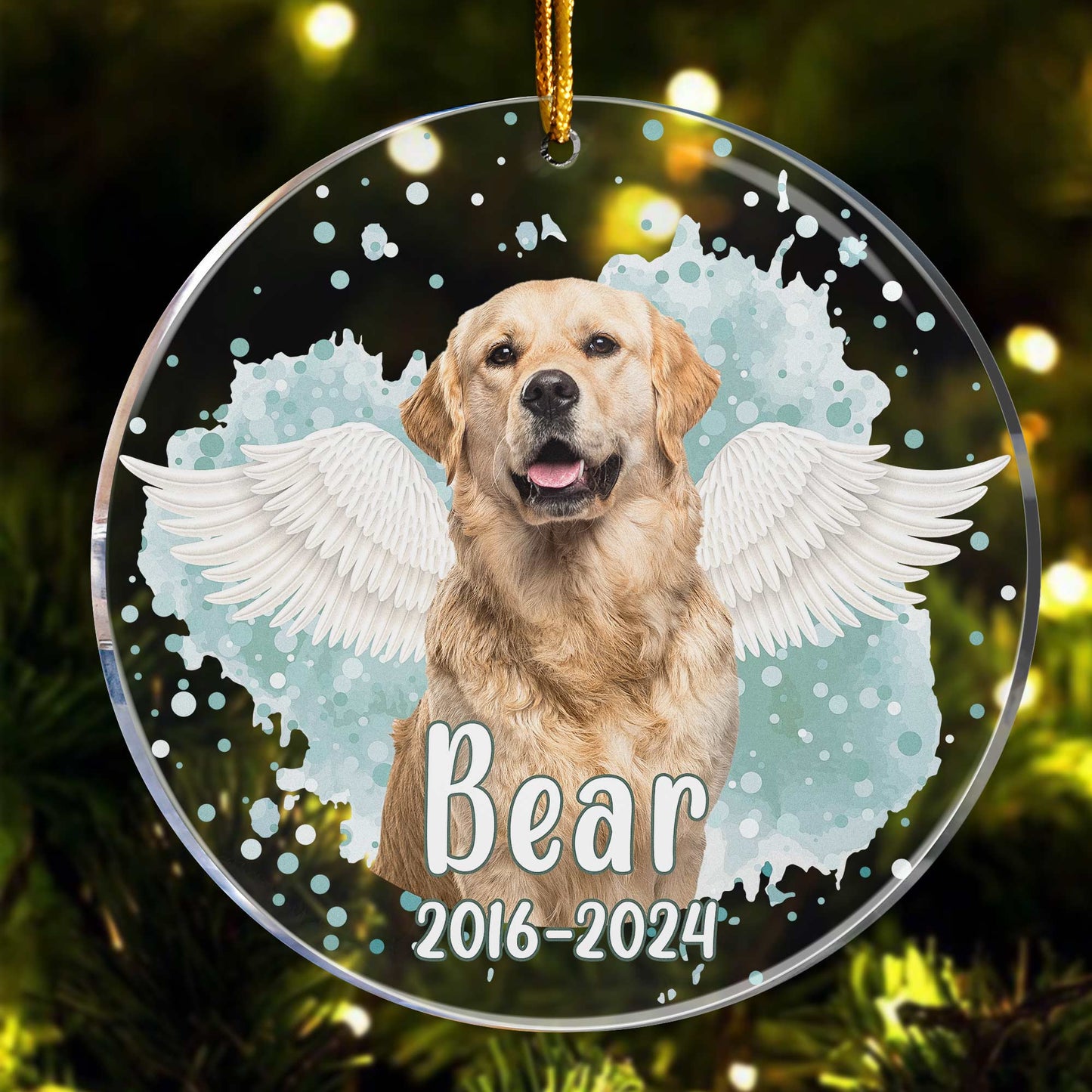 Custom Photo Pet Memorial - Personalized Acrylic Photo Ornament