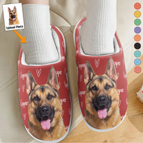 Custom Photo Pet Name - Personalized Photo Slippers