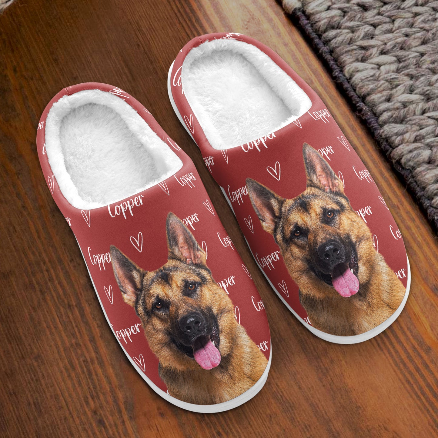 Custom Photo Pet Name - Personalized Photo Slippers