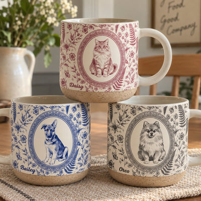 Custom Photo Pet Portrait - Personalized Mug
