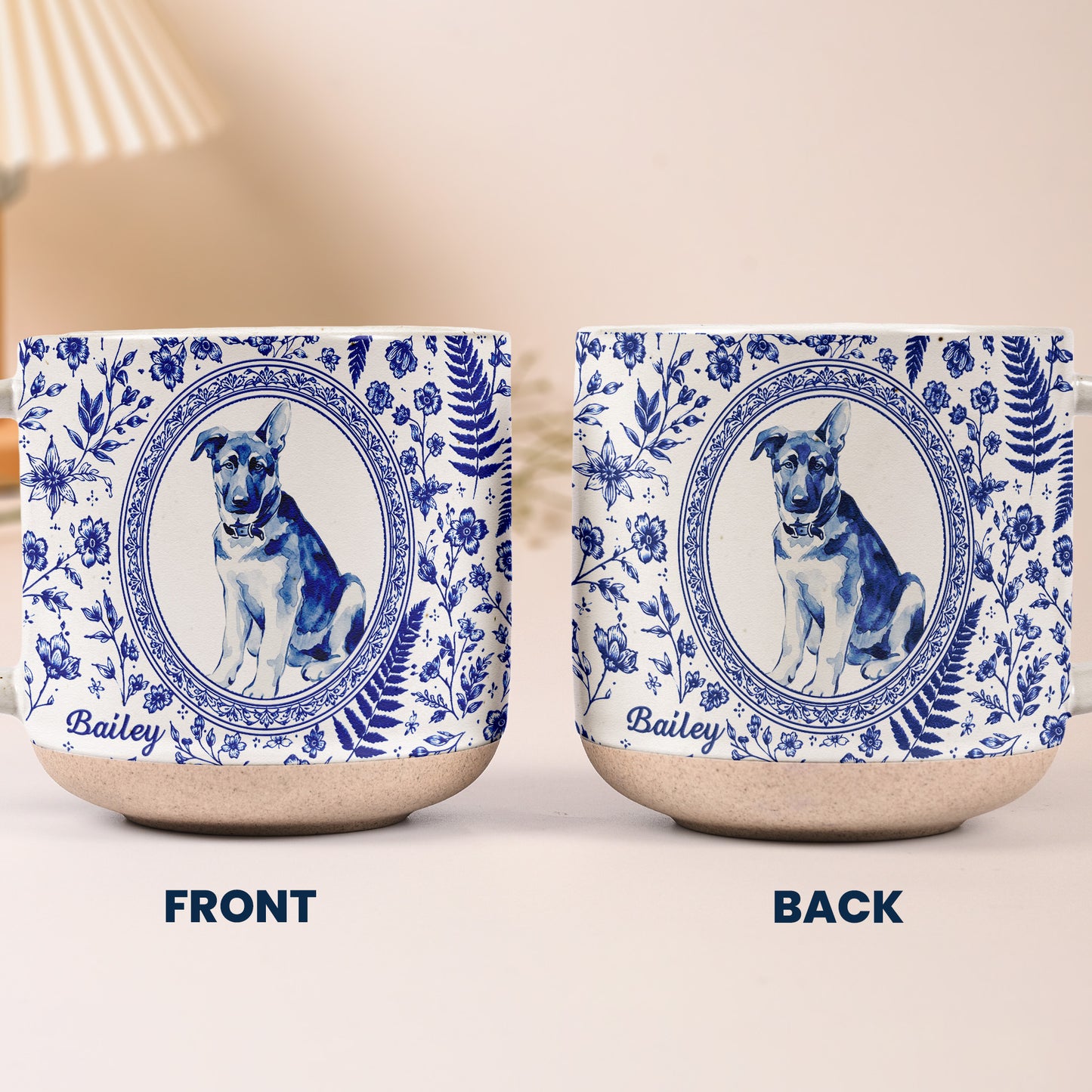 Custom Photo Pet Portrait - Personalized Mug
