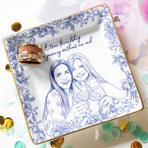 Custom Photo Ring Dish Gift For Friends, Soul Sisters - Personalized Photo Jewelry Dish