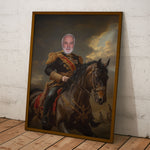 Custom Photo Royal Painting Style For Dad, Grandpa - Personalized Poster/Canvas