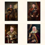 Custom Photo Royal Painting Style For Dad, Grandpa - Personalized Poster/Canvas