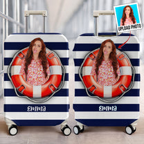 Custom Photo Sailor Beach Vibe - Personalized Photo Luggage Cover