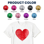 Custom Photo Shirt Funny Gift For Her/Him - Personalized Photo Sequin Shirt