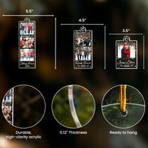 Custom Photo Strip Christmas Ornament - Personalized Acrylic Photo Ornament