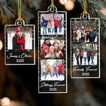 Custom Photo Strip Christmas Ornament - Personalized Acrylic Photo Ornament