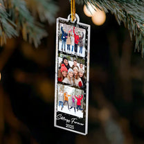 Custom Photo Strip Christmas Ornament - Personalized Acrylic Photo Ornament