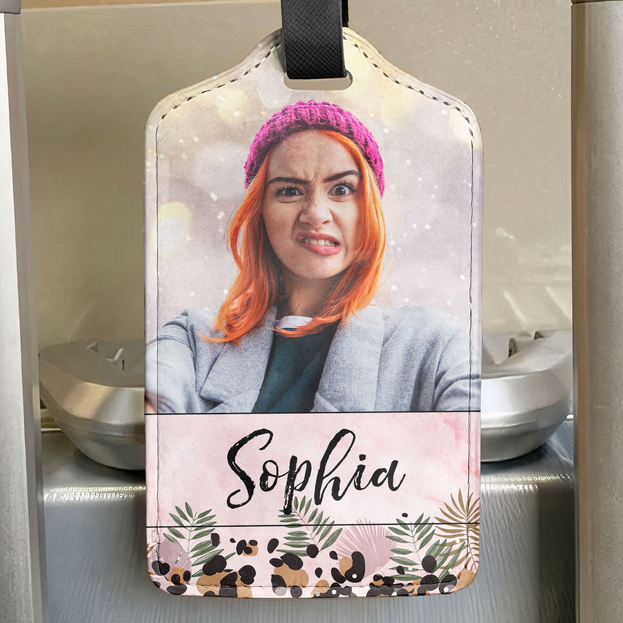 Custom Photo Tag For Traveler - Personalized Photo Luggage Tag