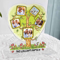 Custom Photo The Family Tree - Personalized Acrylic Photo Plaque