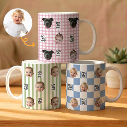 Custom Photo Watercolor Style Gift For Him Her - Personalized Mug