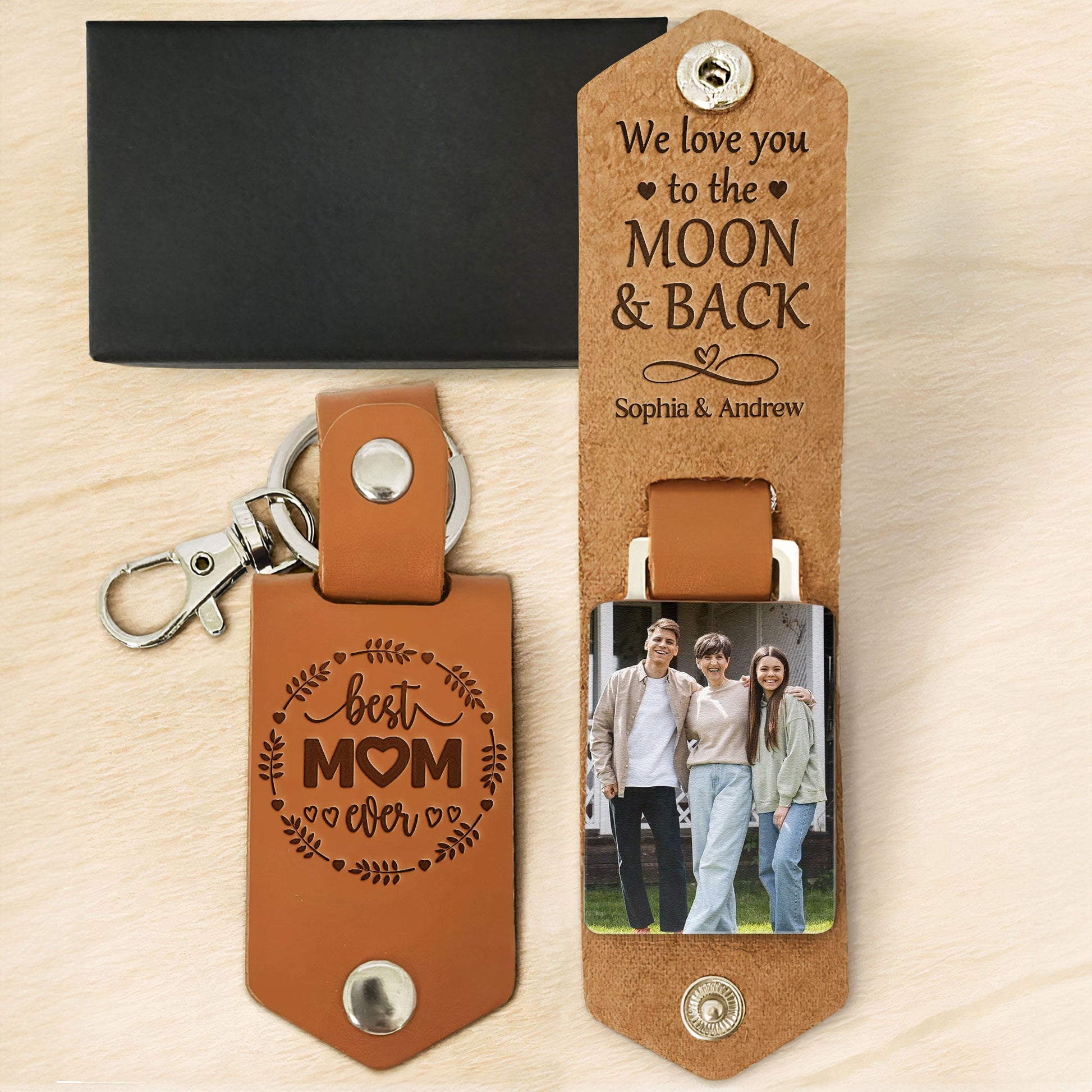 Love You to the Moon Keychain