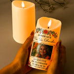 Custom Portrait Day Of The Dead Sympathy Gift - Personalized Candles