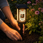 Custom Portrait Day Of The Dead Sympathy Gift - Personalized Solar Garden Light