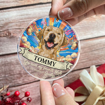 Custom Portrait Pet You Were My Favorite Hello And Hardest Goodbye - Personalized Acrylic Photo Ornament