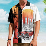 Custom Retro Cars Photo Muscle Cars For Men, Husband - Custom Photo Hawaiian Shirt