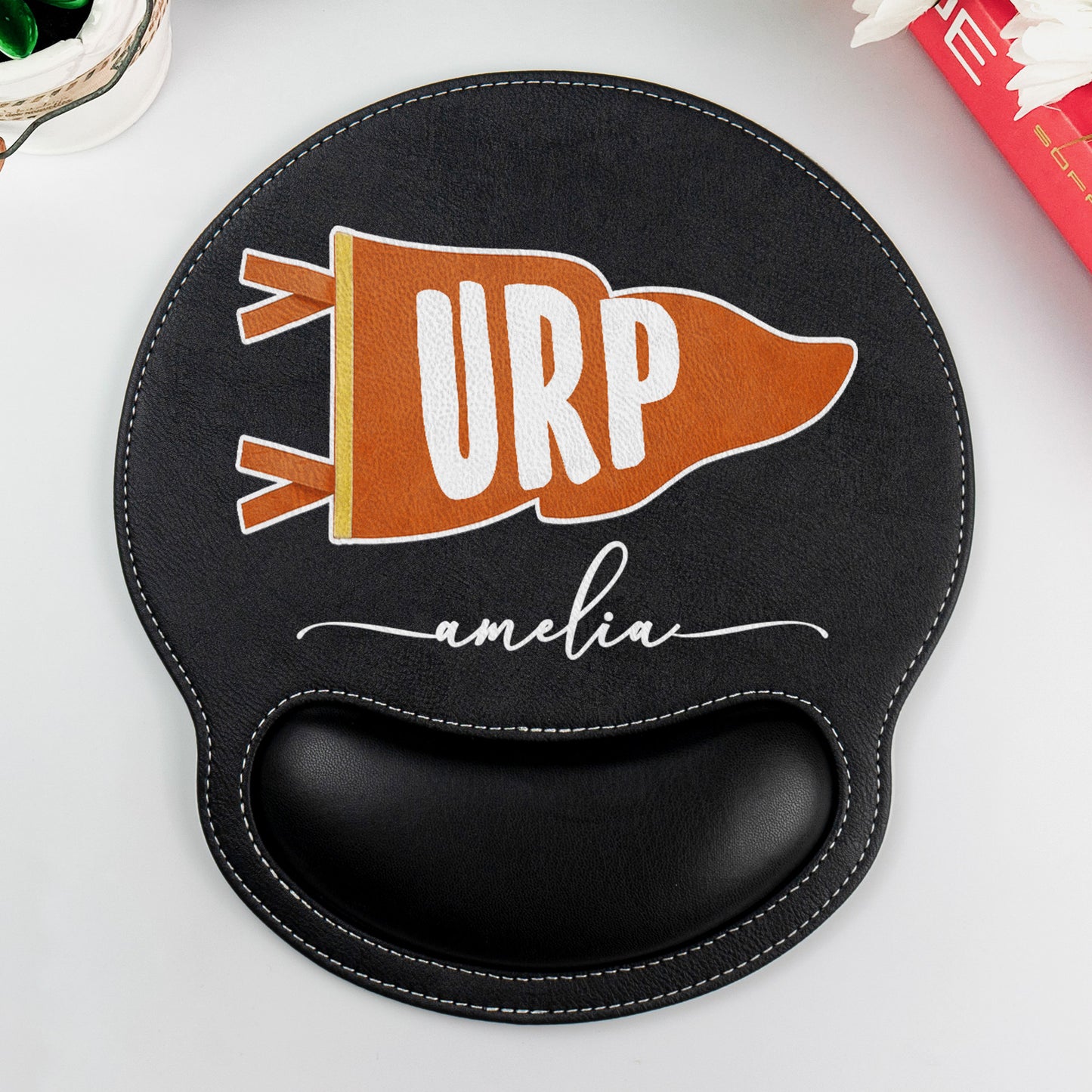 Custom School Pennant Flag - Personalized Mouse Pad