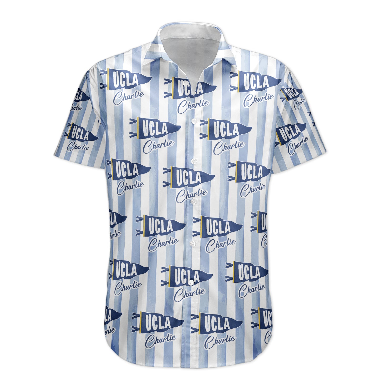 Custom School Pennant Flag - Personalized Hawaiian Shirt