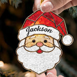 Custom Shaped Glass Custom Family Name - Personalized Ornament