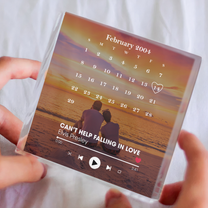 Custom Song's Title Couple Gifts - Personalized Acrylic Photo Plaque