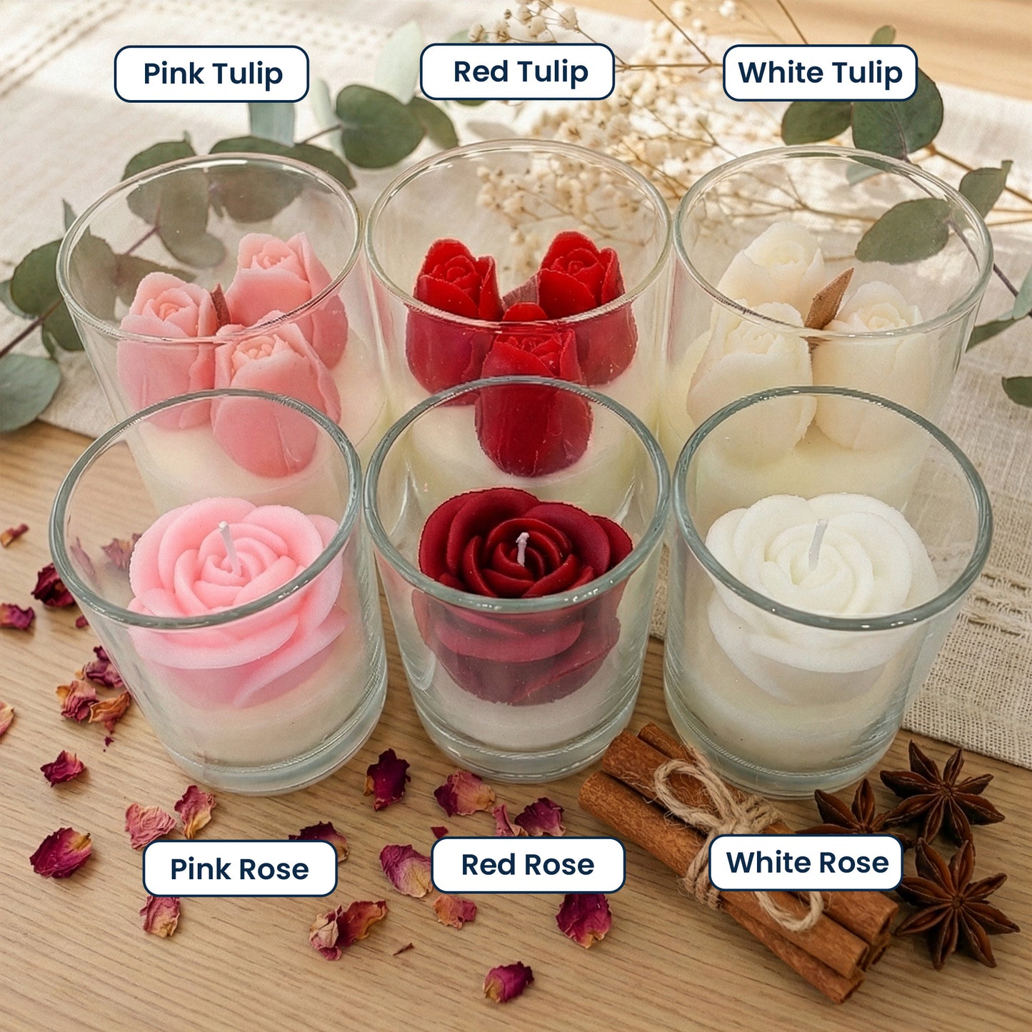 Custom Spicy Message For Wife - Valentine's Day, Anniversary Gift - Personalized Floral Soy Wax Candle