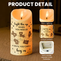 Custom States Candle Families Are Like Stars - Personalized LED Candle