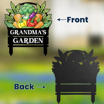 Custom Vegetables Floral Garden - Personalized Metal Garden Stake