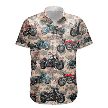 Custom Vintage Bikes Photo For Bikers Men Husband - Custom Photo Hawaiian Shirt