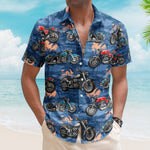 Custom Vintage Bikes Photo Motorbicycles For Bikers, Men, Husband - Custom Photo Hawaiian Shirt