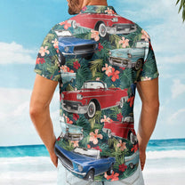 Custom Vintage Car Muscle Cars For Men, Husband - Custom Photo Hawaiian Shirt